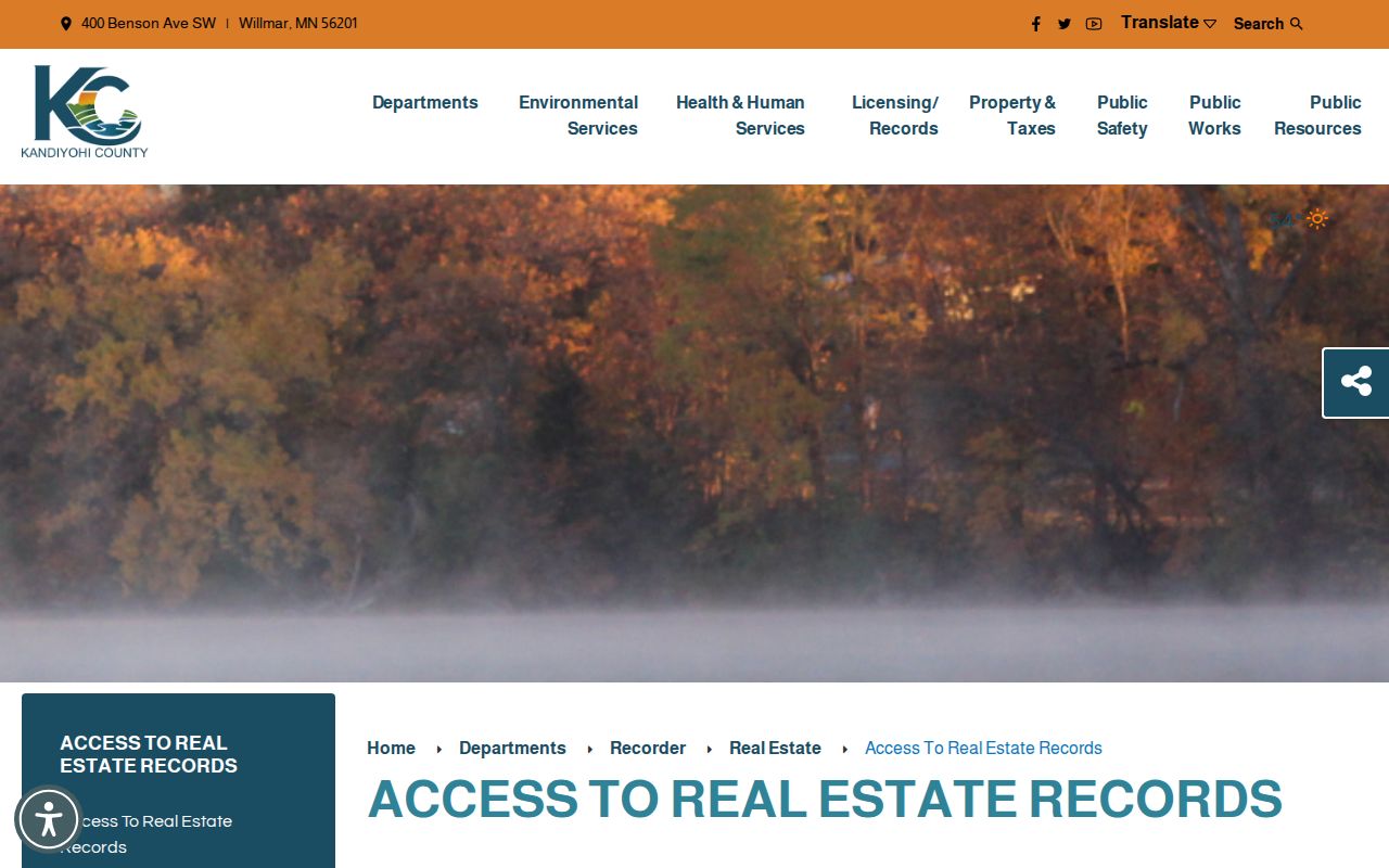 Willmar residents directory Kandiyohi Recorder access instructions